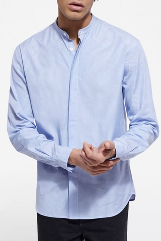 Chemise regular Bleu et blanc