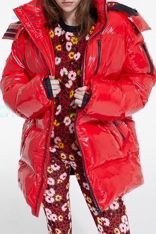 Doudoune à capuche - Rouge
