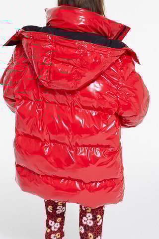 Doudoune à capuche - Rouge