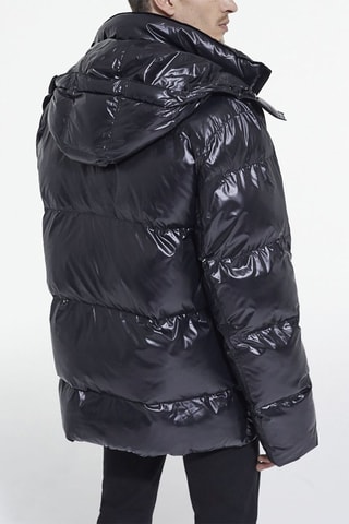 Doudoune à capuche Noir