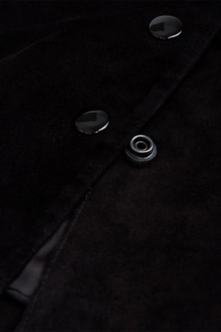Minijupe en cuir de chèvre - Noir