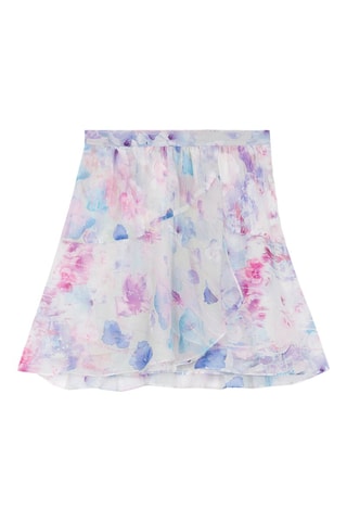 Jupe patineuse taille haute - Blanc