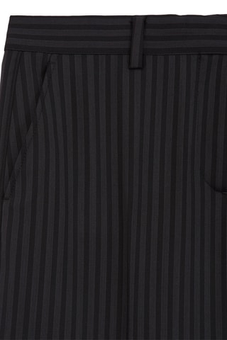 Pantalon de costume en laine - Noir et gris