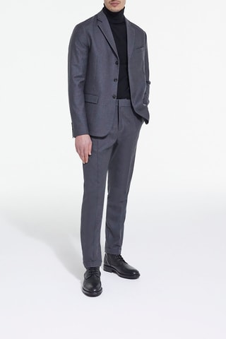 Blazer en laine - Gris chiné