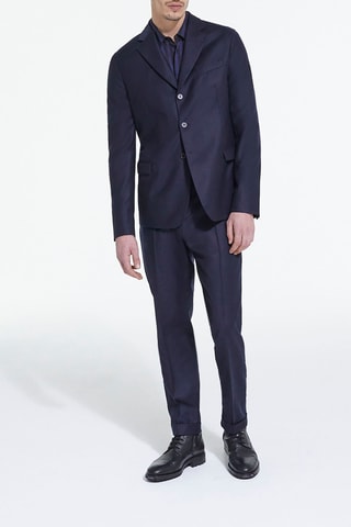 Blazer en laine - Bleu marine