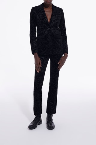 Blazer en velours - Noir