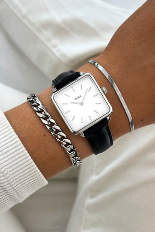 Bracelet pour montre en cuir - Noir