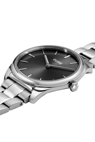 Montre à quartz en acier Féroce Petite - Argenté et noir