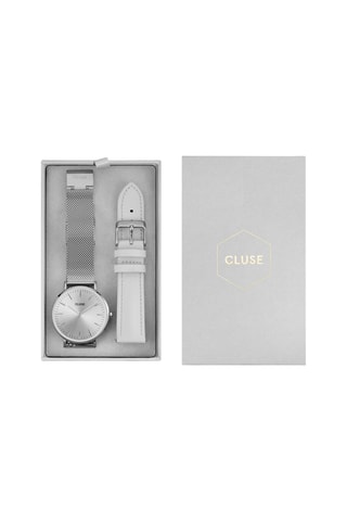 Coffret montre à quartz et 2 bracelets en cuir et acier Boho Chic
