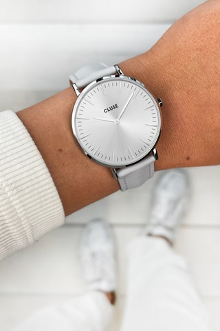 Coffret montre à quartz et 2 bracelets en cuir et acier Boho Chic