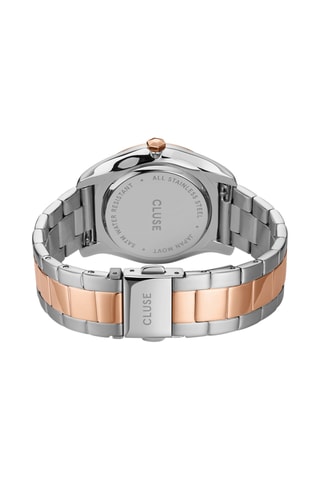 Montre à quartz en acier Féroce - Argenté et doré rose