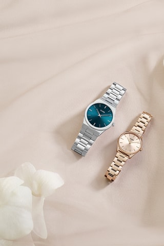 Montre à quartz en acier Féroce Petite - Doré