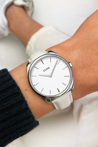Bracelet pour montre en cuir - Blanc