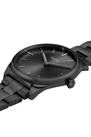 Montre à quartz en acier Féroce Petite - Noir