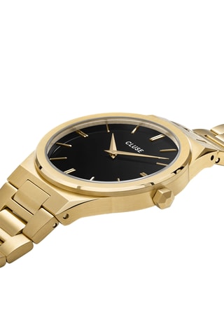 Montre à quartz en acier Vigoureux - Doré et noir