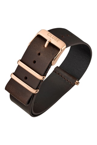 Bracelet pour montre en cuir Nato - Marron