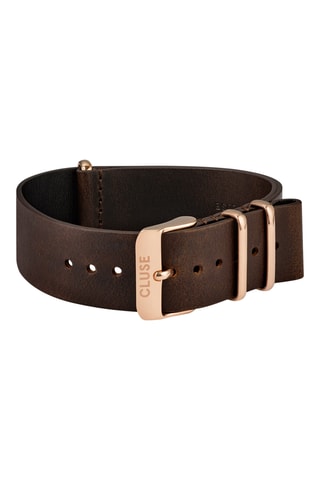 Bracelet pour montre en cuir Nato - Marron