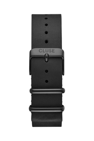 Bracelet pour montre en cuir Nato - Noir
