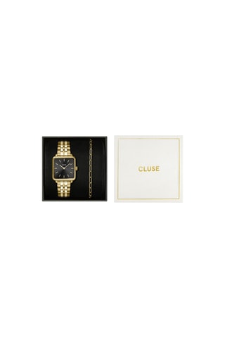Coffret montre à quartz La Tétragone et bracelet