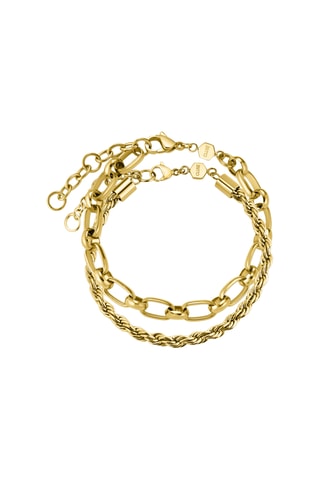 2 bracelets - Doré
