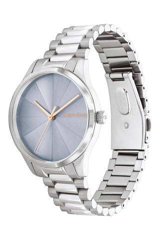 Montre à quartz en acier - Argenté