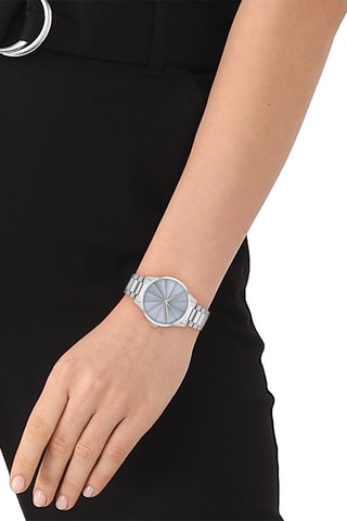 Montre à quartz en acier - Argenté
