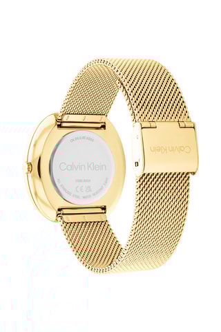 Montre à quartz en acier - Doré et blanc
