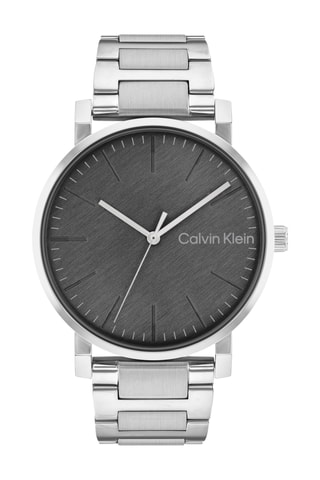 Montre à quartz en acier - Argenté et anthracite