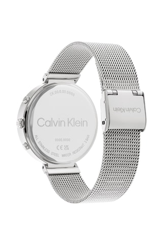 Montre à quartz en acier - Argenté et rose clair