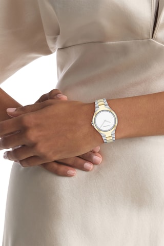 Montre à quartz en acier - Argenté et doré