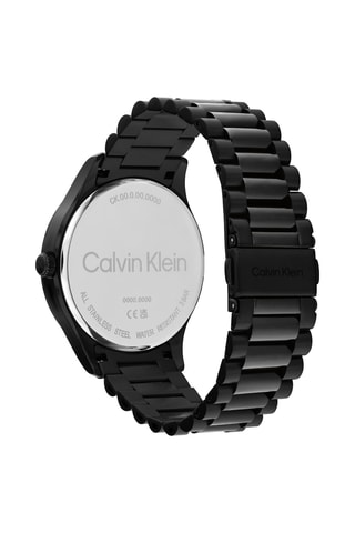 Montre à quartz en acier - Noir