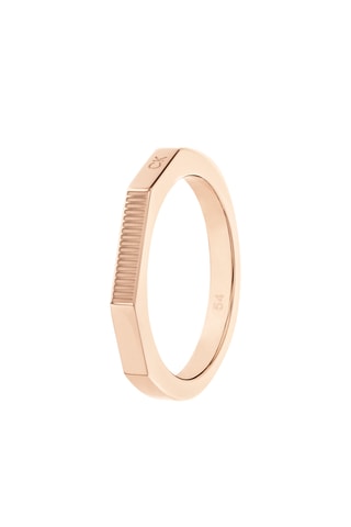 Bague - Plaqué or rose - T54
