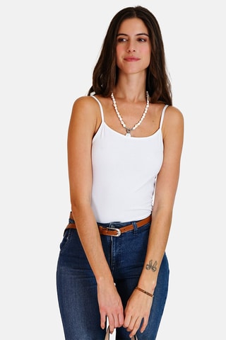 Camisola de alças 
Branco