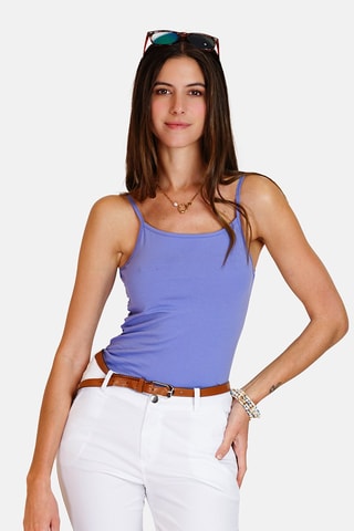 Camisola de alças 
Azul