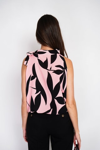 Top - Rosa e preto