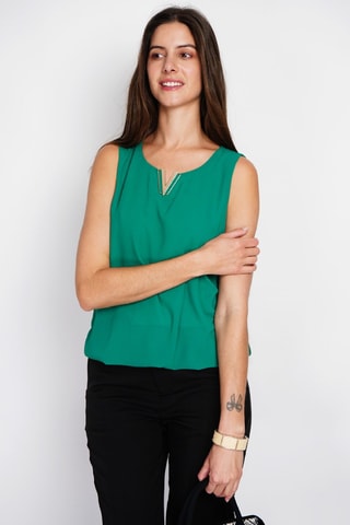 Top - Verde-esmeralda