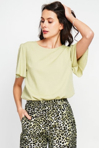 Top em linho - Verde