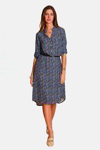 Vestido direito - Azul