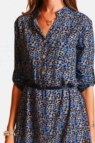 Vestido direito - Azul