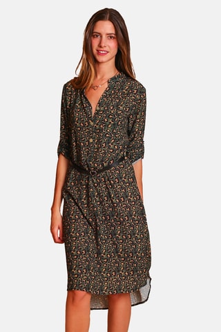 Vestido direito - Caqui