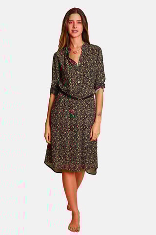 Vestido direito - Caqui