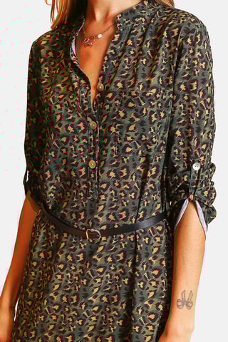 Vestido direito - Caqui