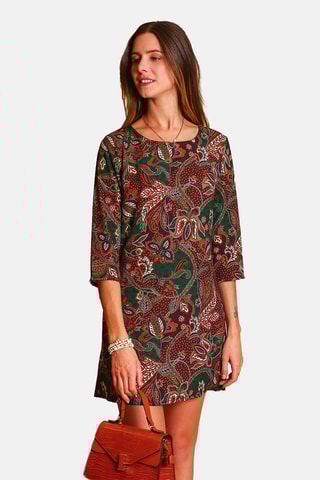 Vestido de seda 
Verde