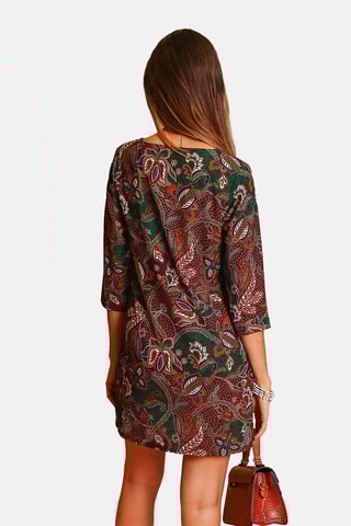 Vestido de seda 
Verde