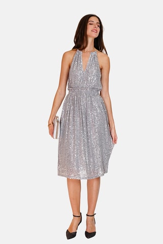 Vestido comprido - Prateado