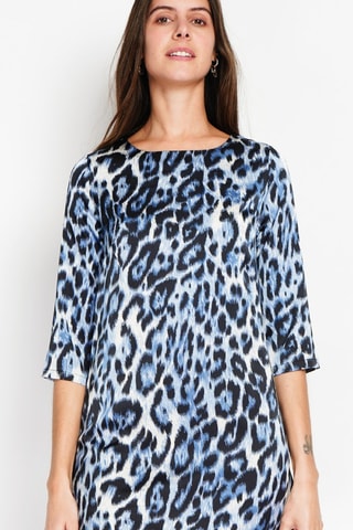 Vestido justo - Azul