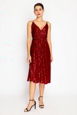 Vestido comprido - Bordô