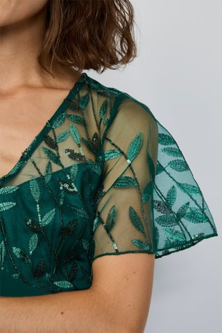 Vestido comprido - Verde-pinheiro