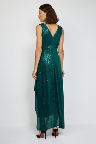 Vestido comprido - Verde-pinheiro