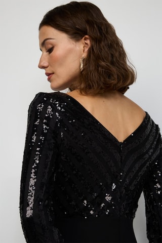 Vestido comprido - Preto